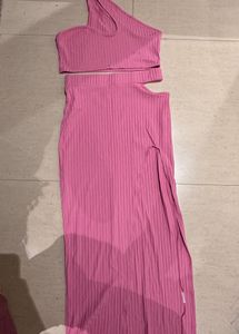 Pink Cut-Out Co-ord Set