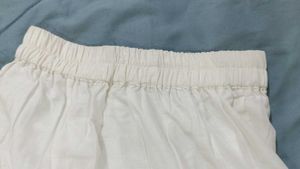 White Tiered Mini Skirt