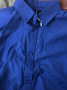 Men's Blue Button-Down Shirt