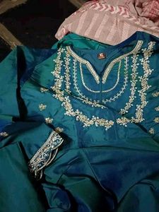 Teal Kurta Set with Dupatta