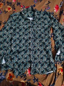 Men's Floral Print Casual Shirt