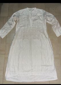 White Embroidered Kurti