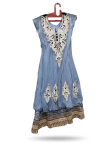 Beautiful Blue Anarkali Kurta Set