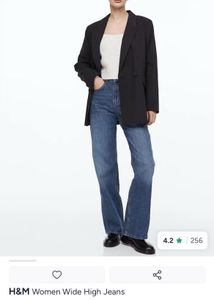 H&M Women's Wide High Jeans