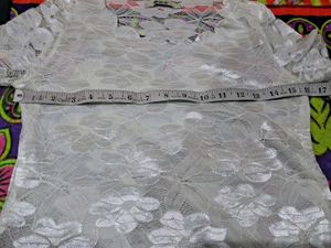 Elegant White Lace Top