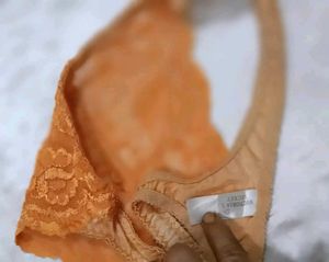 Orange Lace Thong Panty
