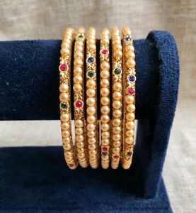 Designer Pearl &amp; Gemstone Bangles ✨