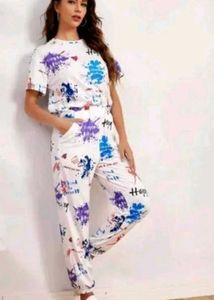 Trendy White Co-ord Set