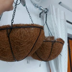 New Set of 2 Coco Fiber Liners Hanging Basket
