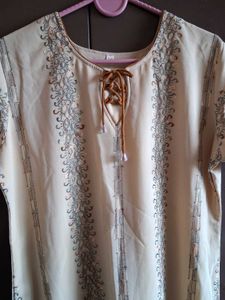 Elegant Cream Kurta Set