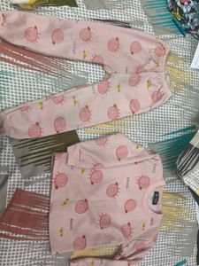 Cute Pink Snail Print Set for 5-7 years
