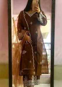 Brown kurta set