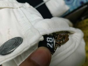 white jeans
