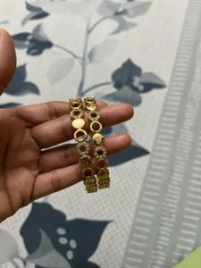 Gold-toned beautiful design Bangle Set