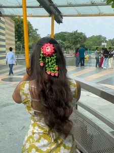 Crocheted Lotus Flower Hair Clip