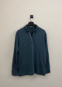Men's crocodile Teal Button-Down Shirt