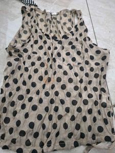 Sheer Polka Dot Tank Top