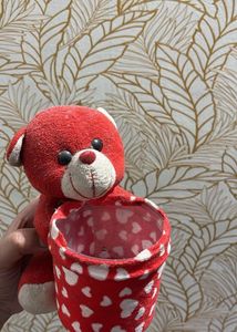 Cute Red Teddy Bear Plush Toy