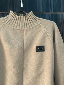 Beige Turtleneck Sweater