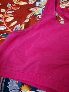 Pink Sports Bra