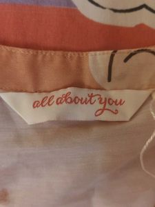 Peach Floral Print Co-ord Set