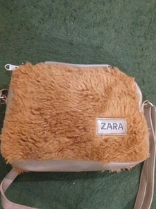 Zara Faux Fur Handbag