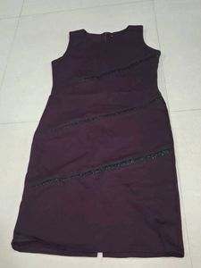 Elegant Purple Sleeveless Dress
