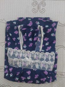 Comfortable Blue Floral Nightgown