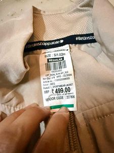 Women's Beige Full Zip Jacket
