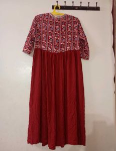 Boho Red Ethnic Kurta ❤