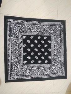 Classic Black Paisley Bandana Scarf