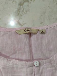 Pink Embroidered Kurta