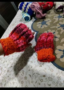 Handmade Crochet Mittens