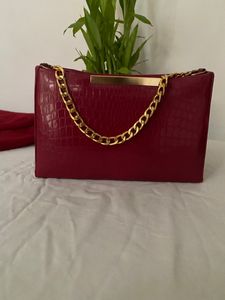 Red Baguette Bag Brand New