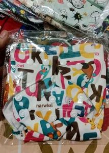 Cute Alphabet & Animal Cloth Diaper