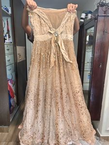 Stunning Golden Embellished Lehenga Set
