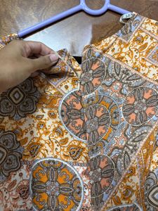 Multi colour print dress-size S