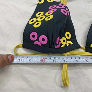 ⭐ Stylish Bikini Top with Fun Pattern