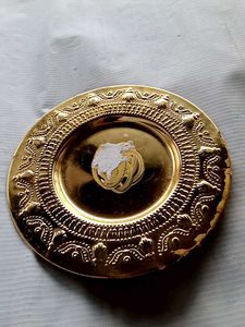 Vintage Ornate Gold Plate