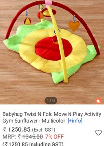 Last Price Today Babyhug Play Gym