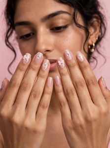 🧜‍♀️✨ PINK SILVER MERMAID PRESS-ON NAILS