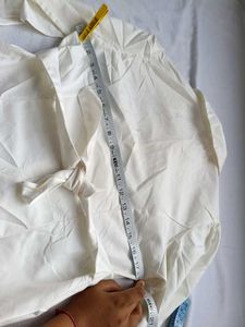 Cream Collared Puff Sleeve Top