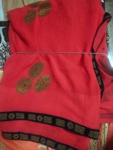 Beautiful Saree Red Colour Grab It Now