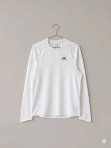 Men's Long Sleeve White T-Shirt