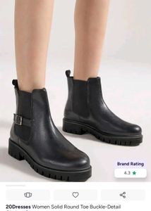 Roadster Black Buckle Chelsea Boots size 36