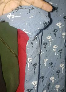 Blue Floral Print Nighty