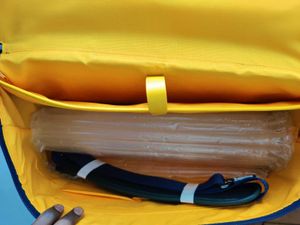 Stylish Navy &amp; Green Duffle/Travel Bag