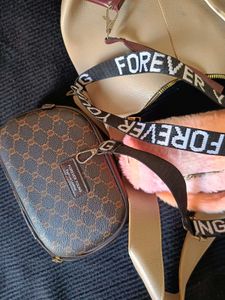 Chic Monogram Crossbody Bag with Trendy Strap