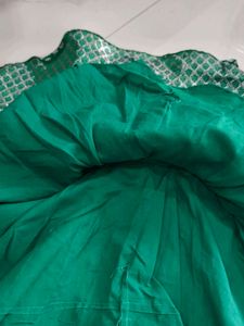 Green Brocade Blouse