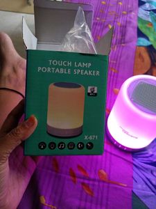 Bluetooth Speaker with Color Changing LED Lamp